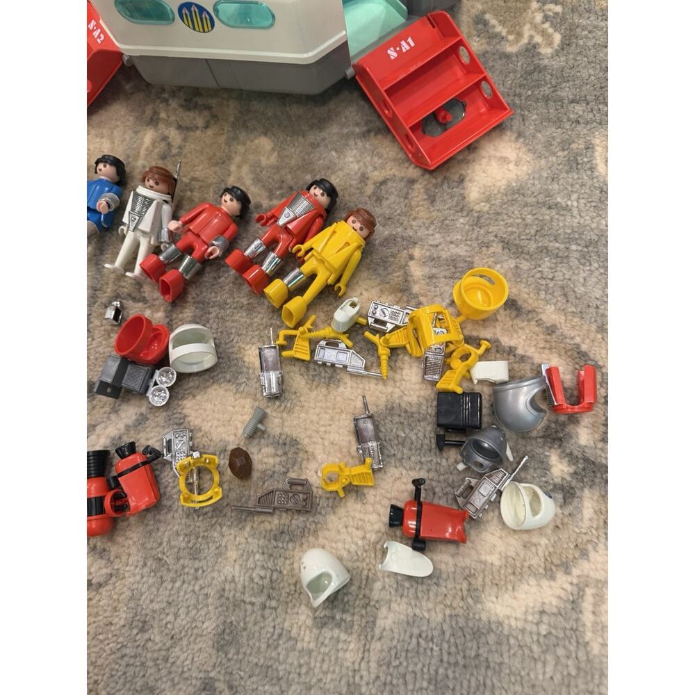 1980 Playmobil Playmospace Spaceship Station Lot Figures Robot Accessories Rare. - Picture 11 of 11